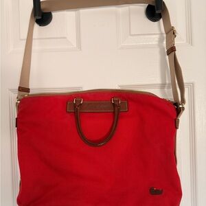 Vintage Dooney and Burke Red Women's Tote Bag